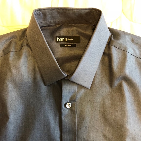 Bar III Men’s dress shirt. Blue. 15 1/2. 34/35 - Picture 3 of 3